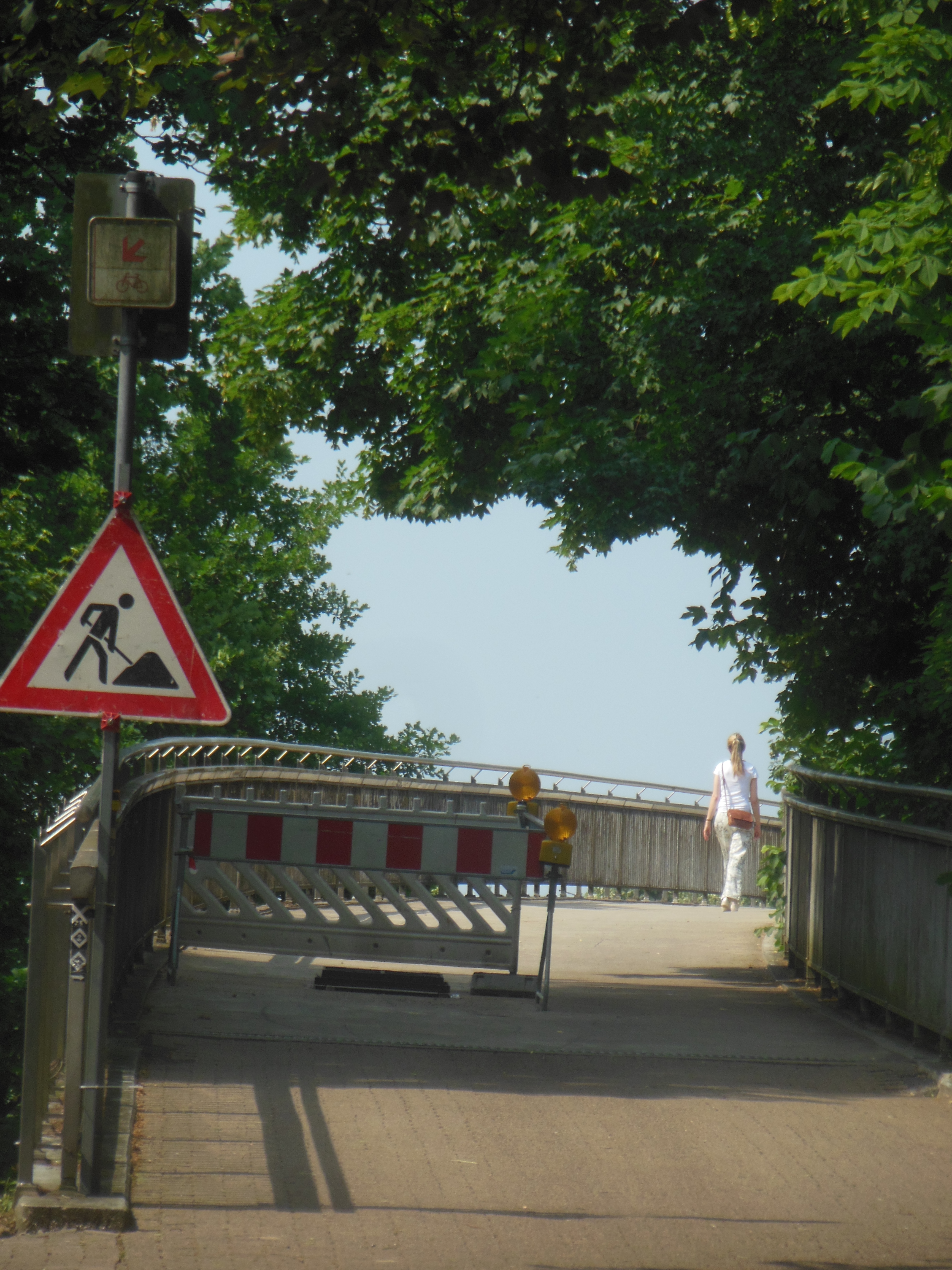 Baustelle Fußgängerbrücke OWD