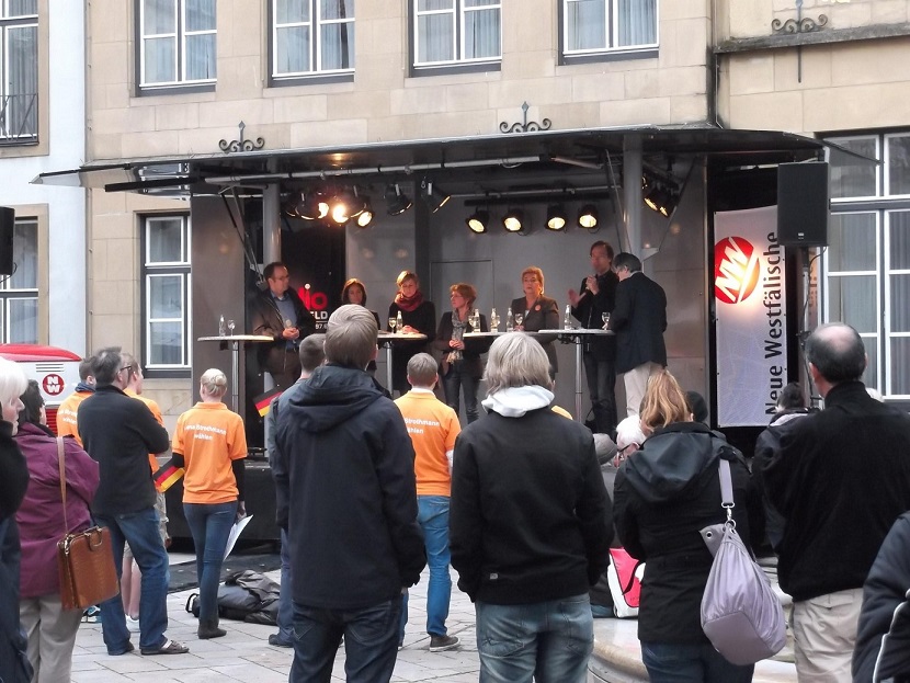 bieleflow.de Wahlkampf Bielefeld alter Markt