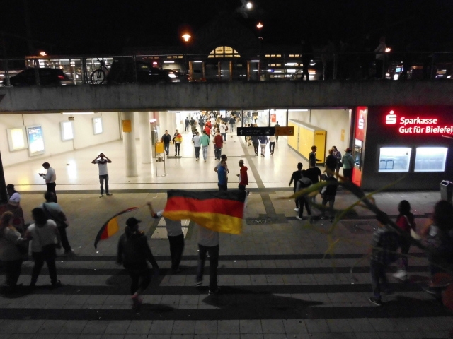 Fußball-WM 2014 Public Viewing Hauptbahnhof