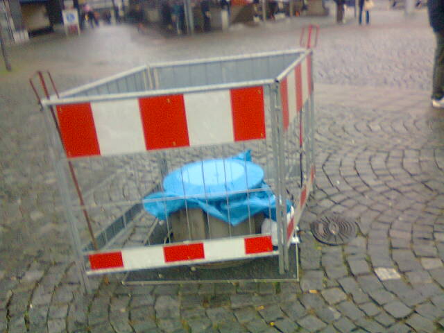 Jahnplatz Baustelle Weihnachtsbaum