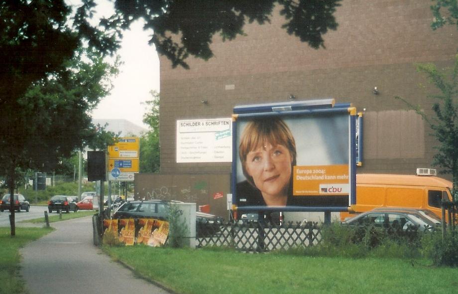 Wahlplakat Frau Merkel - Europawahl 2004